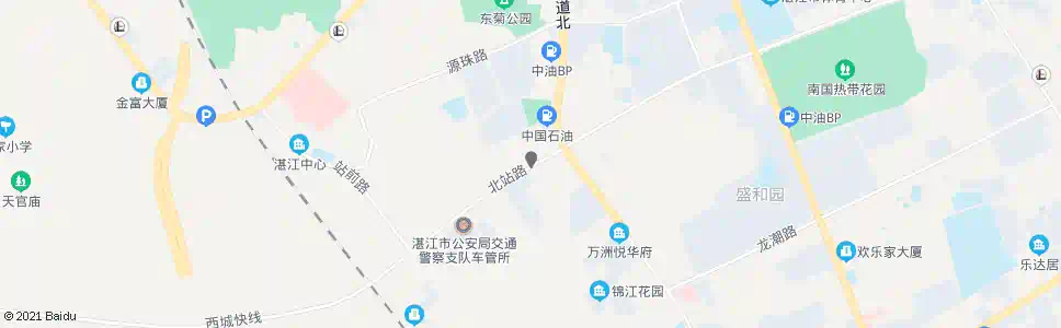 湛江北站路东_公交站地图_湛江公交_妙搜公交查询2025
