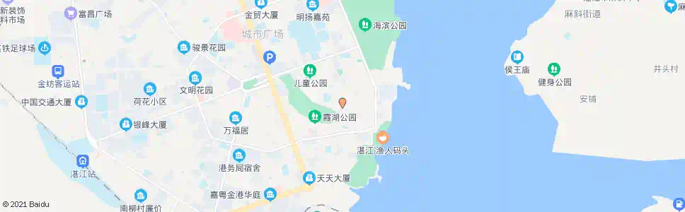 湛江民治路_公交站地图_湛江公交_妙搜公交查询2025