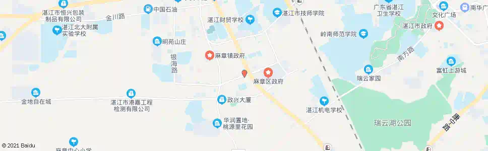 湛江福民路中_公交站地图_湛江公交_妙搜公交查询2025