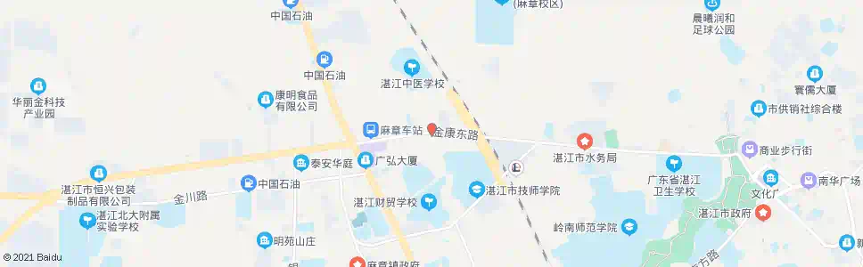 湛江中医学校路口_公交站地图_湛江公交_妙搜公交查询2025