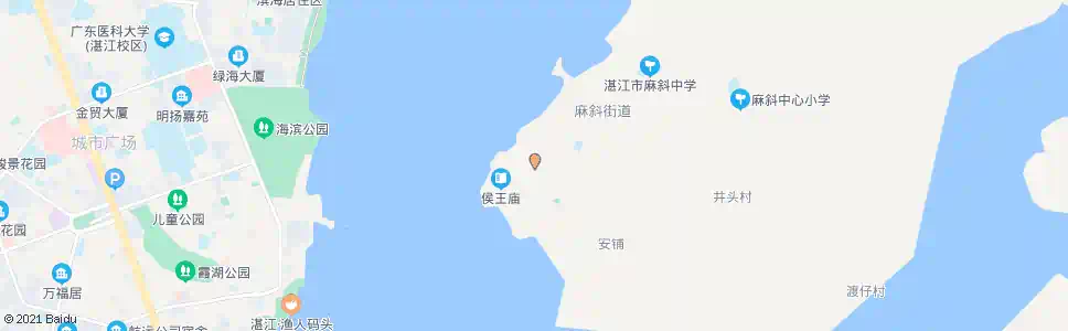 湛江麻坡路口_公交站地图_湛江公交_妙搜公交查询2025