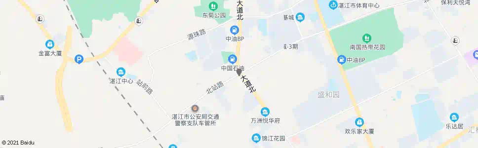 湛江湾南路北_公交站地图_湛江公交_妙搜公交查询2025