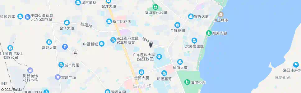 湛江新园路南_公交站地图_湛江公交_妙搜公交查询2025