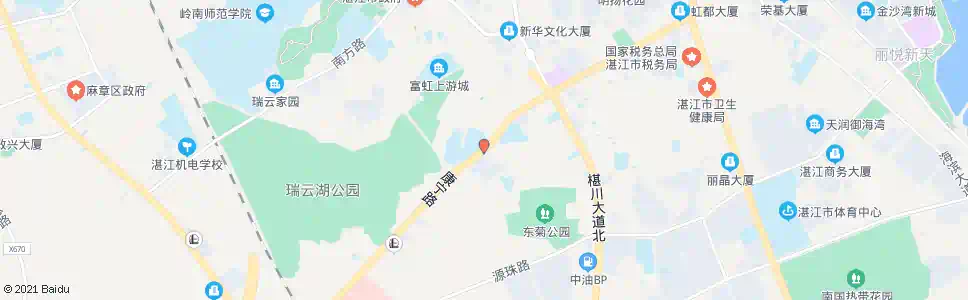湛江湛江报社_公交站地图_湛江公交_妙搜公交查询2025