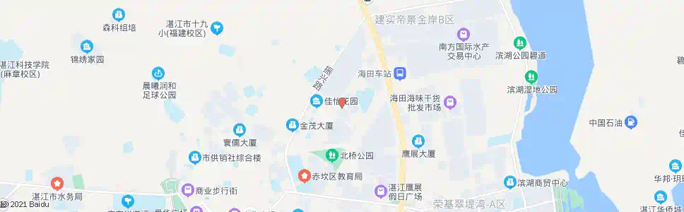 湛江金城社区_公交站地图_湛江公交_妙搜公交查询2025
