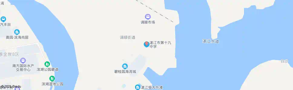 湛江市第十九中学_公交站地图_湛江公交_妙搜公交查询2025