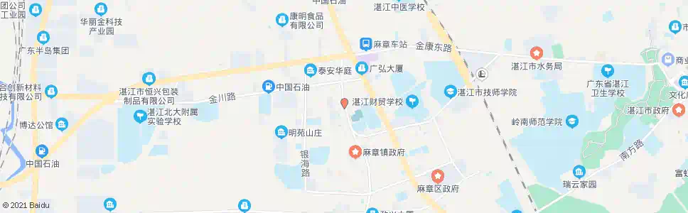 湛江麻遂路_公交站地图_湛江公交_妙搜公交查询2025