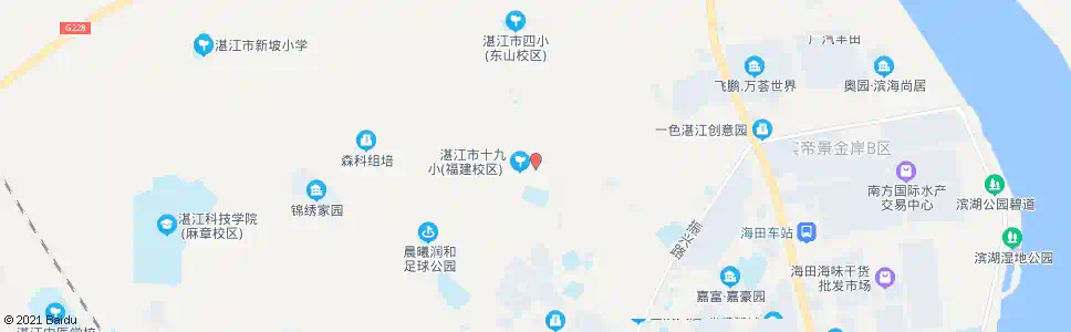 湛江福建村_公交站地图_湛江公交_妙搜公交查询2025