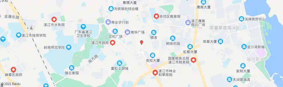 湛江体育场_公交站地图_湛江公交_妙搜公交查询2025
