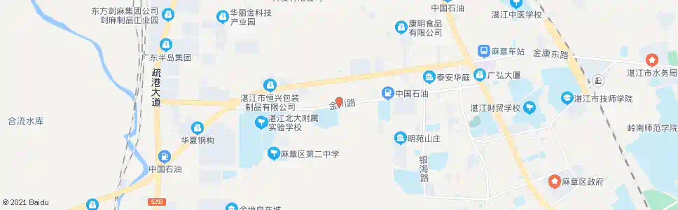 湛江麻章一中_公交站地图_湛江公交_妙搜公交查询2025