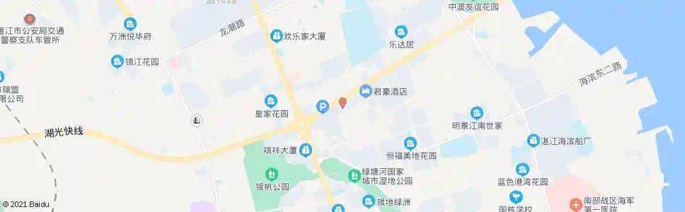 湛江皇冠假日酒店_公交站地图_湛江公交_妙搜公交查询2025