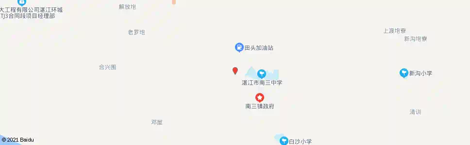 湛江田头圩_公交站地图_湛江公交_妙搜公交查询2025