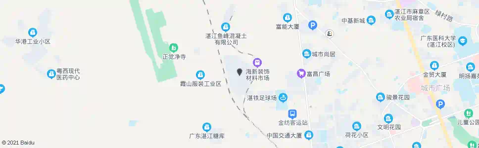 湛江海新装饰市场_公交站地图_湛江公交_妙搜公交查询2025