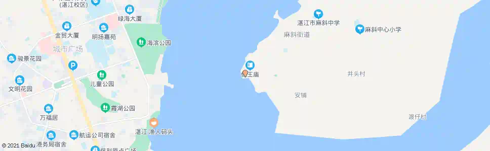 湛江麻斜渡口_公交站地图_湛江公交_妙搜公交查询2025