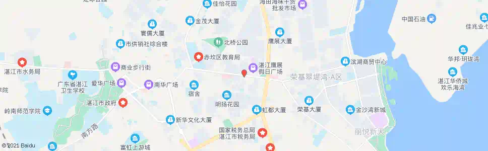 湛江湾北路东_公交站地图_湛江公交_妙搜公交查询2025