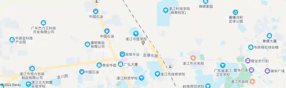 湛江育才北路_公交站地图_湛江公交_妙搜公交查询2025