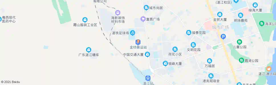 湛江霞山金纺汽车站_公交站地图_湛江公交_妙搜公交查询2025