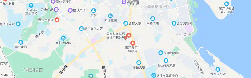 湛江市第二小学_公交站地图_湛江公交_妙搜公交查询2025