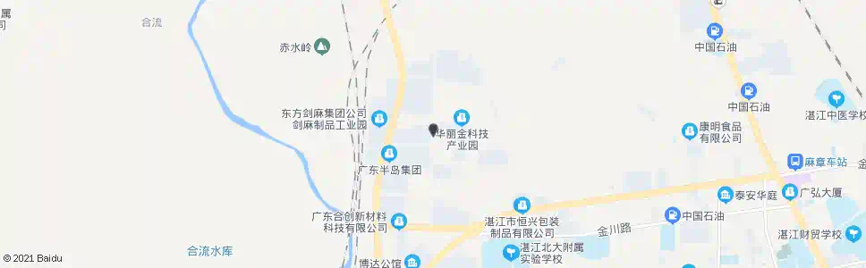 湛江金园路中_公交站地图_湛江公交_妙搜公交查询2025