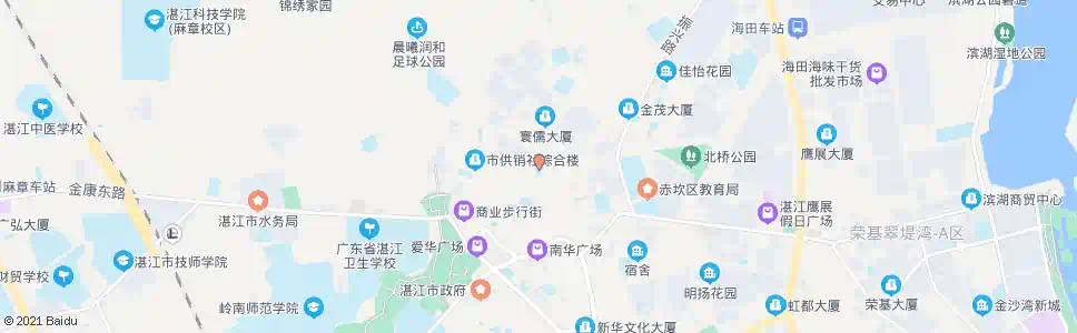 湛江晨光小学_公交站地图_湛江公交_妙搜公交查询2025