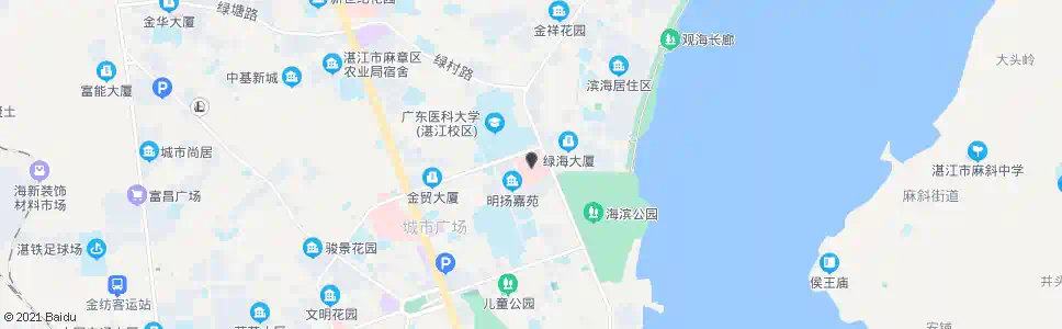 湛江市第二人民医院_公交站地图_湛江公交_妙搜公交查询2025