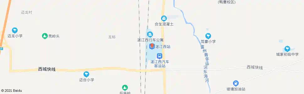 湛江海北路西_公交站地图_湛江公交_妙搜公交查询2025