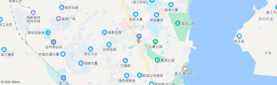 湛江人民西五路_公交站地图_湛江公交_妙搜公交查询2025