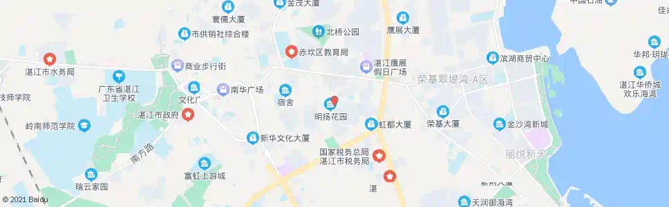 湛江百园路中_公交站地图_湛江公交_妙搜公交查询2025