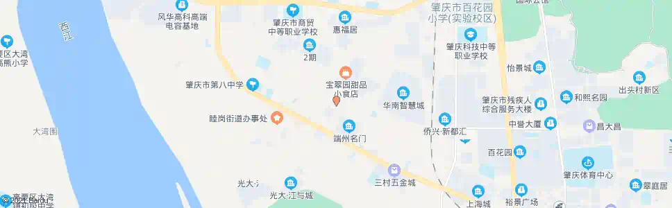 肇庆睦岗市场_公交站地图_肇庆公交_妙搜公交查询2025