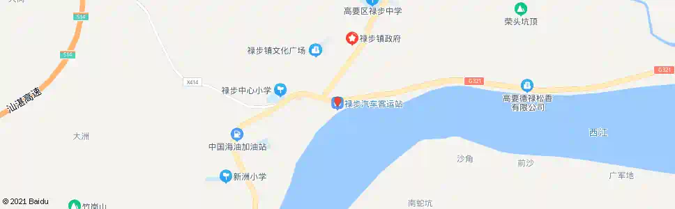 肇庆禄步_公交站地图_肇庆公交_妙搜公交查询2025