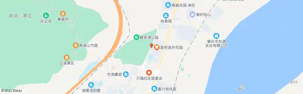 肇庆氧吧茗轩_公交站地图_肇庆公交_妙搜公交查询2025