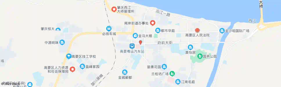 肇庆高要汽车站(中医院)_公交站地图_肇庆公交_妙搜公交查询2025