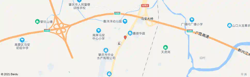 肇庆马安煤矿生活区_公交站地图_肇庆公交_妙搜公交查询2025