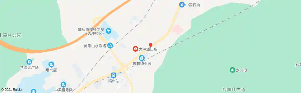 肇庆大冲_公交站地图_肇庆公交_妙搜公交查询2025