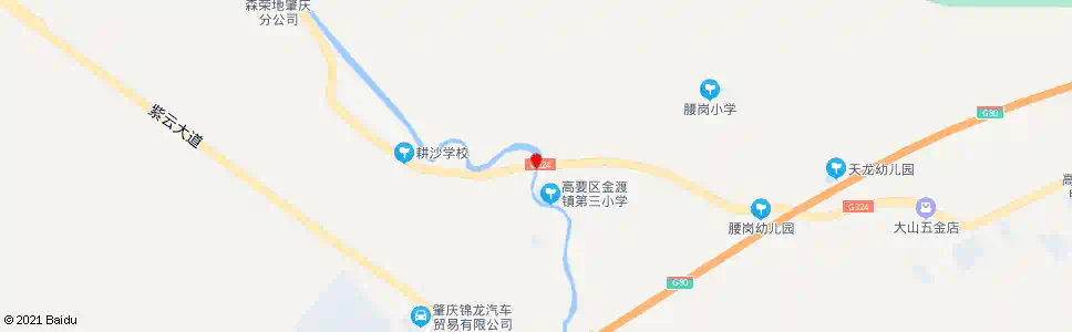 肇庆腰岗桥_公交站地图_肇庆公交_妙搜公交查询2025