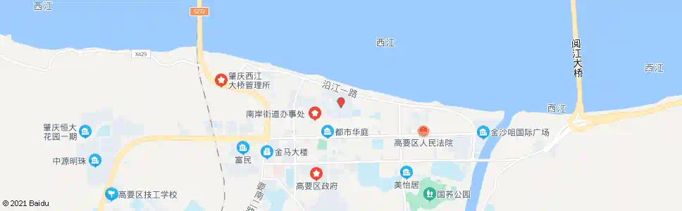 肇庆江畔湾_公交站地图_肇庆公交_妙搜公交查询2025