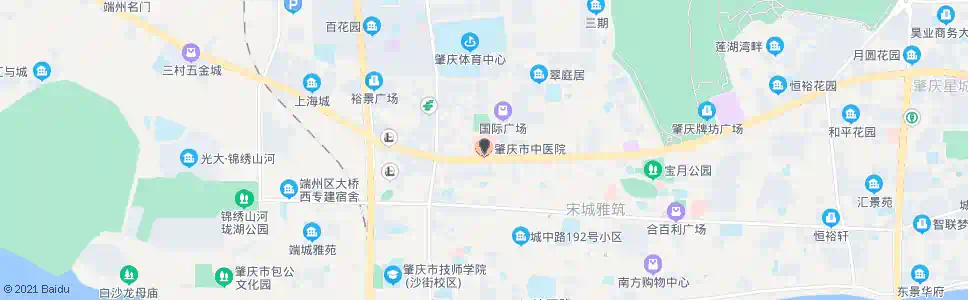 肇庆中医院_公交站地图_肇庆公交_妙搜公交查询2025