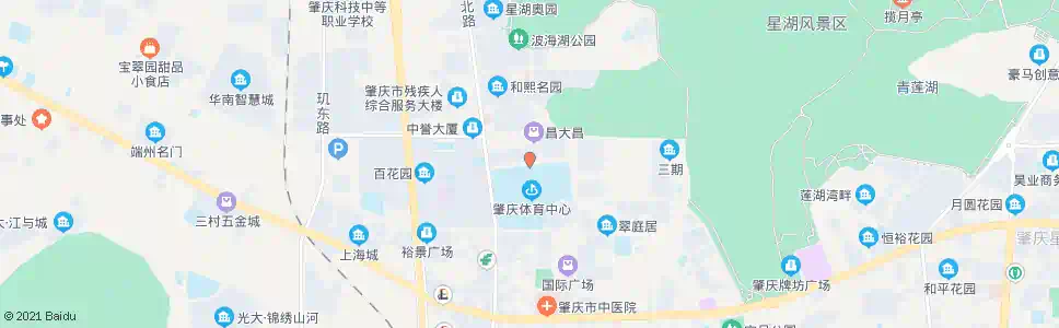 肇庆体育中心北门_公交站地图_肇庆公交_妙搜公交查询2025