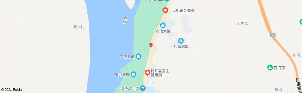 肇庆河南派出所_公交站地图_肇庆公交_妙搜公交查询2025