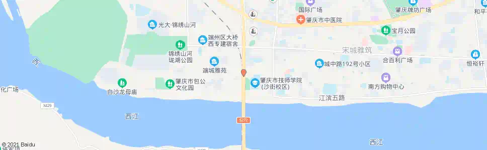 肇庆白沙公园_公交站地图_肇庆公交_妙搜公交查询2025
