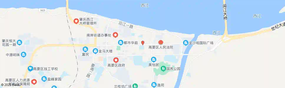 肇庆南岸中学_公交站地图_肇庆公交_妙搜公交查询2025