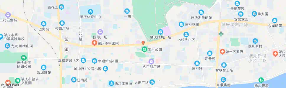 肇庆宝月公园_公交站地图_肇庆公交_妙搜公交查询2025