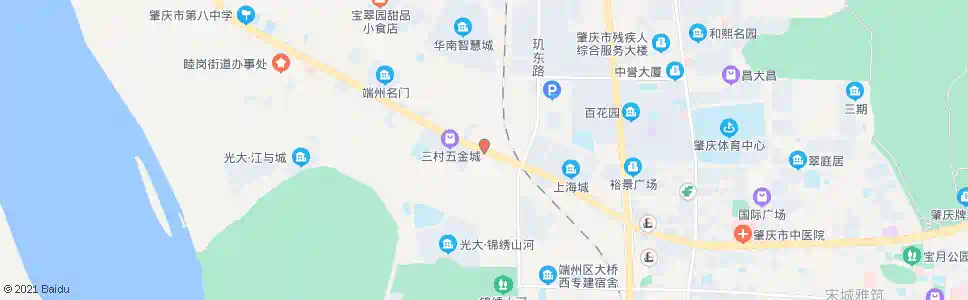 肇庆下三村_公交站地图_肇庆公交_妙搜公交查询2025