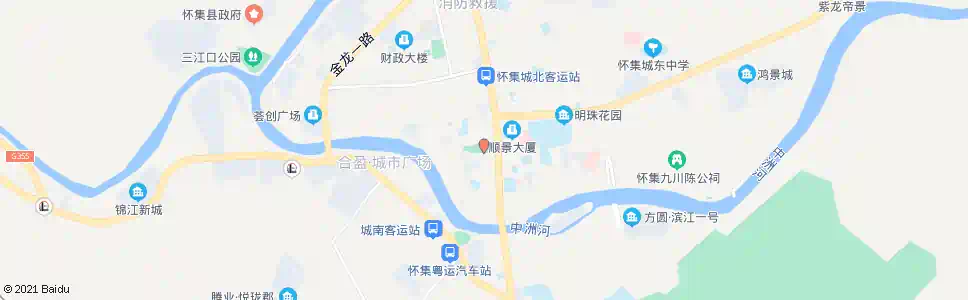 肇庆燕城广场_公交站地图_肇庆公交_妙搜公交查询2025