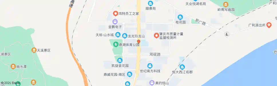 肇庆华庭花园_公交站地图_肇庆公交_妙搜公交查询2025