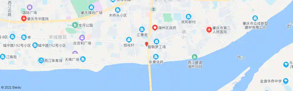 肇庆人民银行_公交站地图_肇庆公交_妙搜公交查询2025