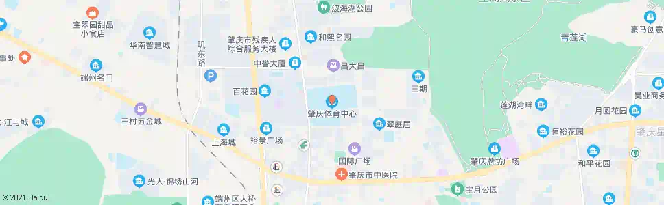 肇庆体育中心_公交站地图_肇庆公交_妙搜公交查询2025