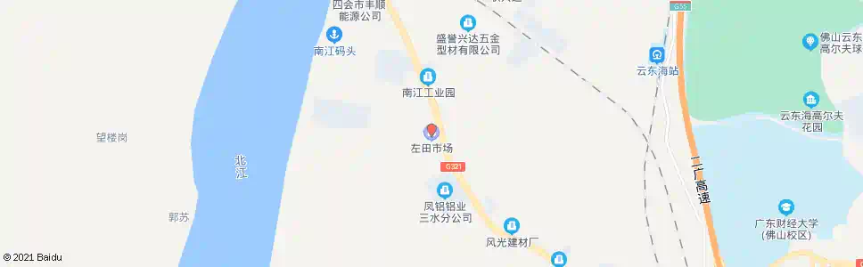 肇庆左田市场_公交站地图_肇庆公交_妙搜公交查询2025