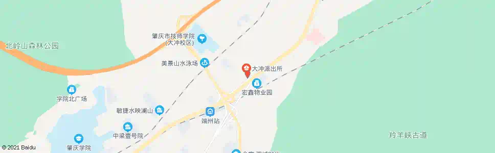 肇庆大冲村路口_公交站地图_肇庆公交_妙搜公交查询2025