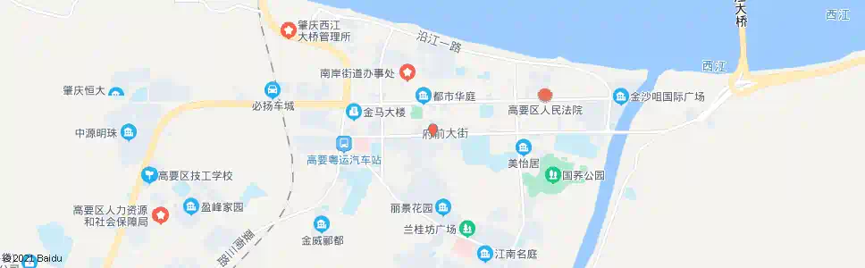 肇庆高要市府_公交站地图_肇庆公交_妙搜公交查询2025